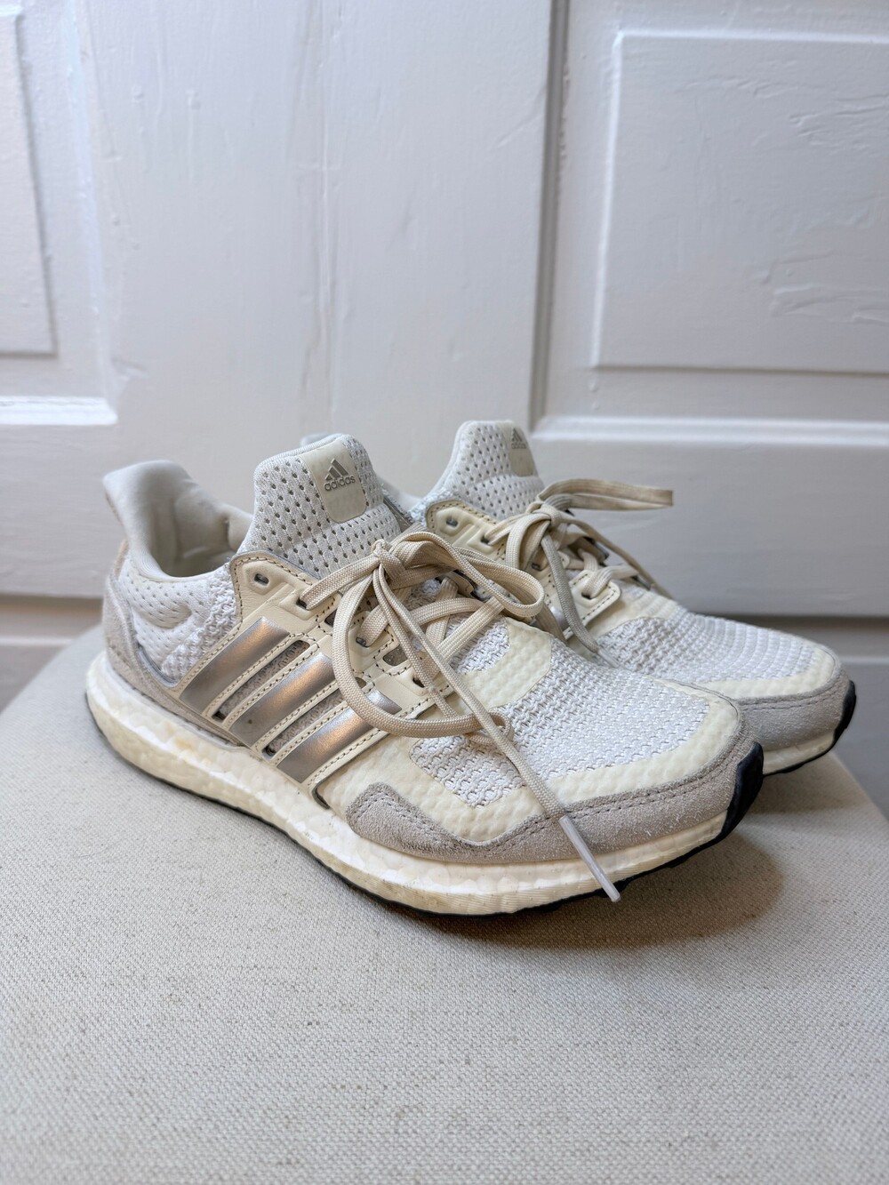 Adidas UltraBoost S&L White Platinum Metallic Women's Size 6.5
